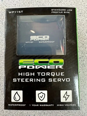 EcoPower WP115T Low Profile High Torque Waterproof Metal Gear Servo HV ECP115T - Image 1 of 4