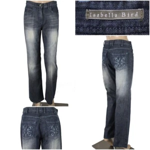 ISABELLA BIRD Women's Size 4 Embellished Boot Cut 100% Cotton Jeans 31" Inseam - Picture 1 of 12