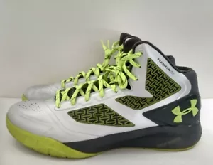 Under Armour Clutchfit Drive 2 Metallic Silver/Grey/Yellow #1258143-041 Size 14 - Picture 1 of 12