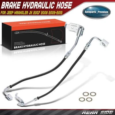 Manguera hidráulica de freno trasero izquierdo y derecho para Jeep Wrangler JK 2007 2008 2009-2013 Foto 1 de 4