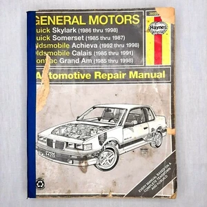 Haynes Manual General Motors 1985-98 Pontiac Grand Am Calais Buick GM Oldsmobile - Picture 1 of 9