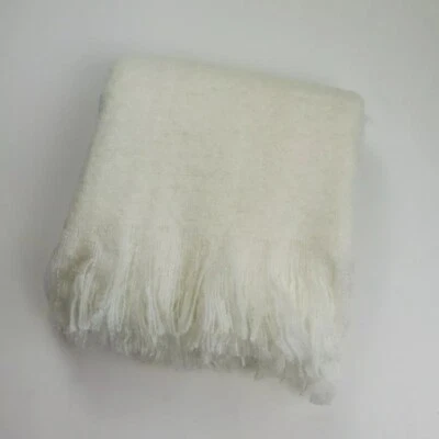 Manta Cynthia Rowley Marfil Blanco 72x102 Felpa Súper Suave Peso Ligero   Foto 1 de 4