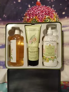 Crabtree & Evelyn olio di mandorle dolci bagno lozione corpo gel doccia scrub trio regalo - Foto 1 di 6