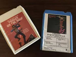 8 Track Tapes Fiddler on the Roof and Cabaret (total of 2 items) - Imagen 1 de 4