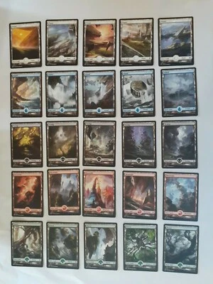 MTG - (25) Battle for Zendikar FULL ART Basic Lands - 1 of Each Art -W16 - Image 1 of 4