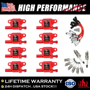 For Chevy 8 (pack) UF413 Ignition Coils + 41-962 Spark Plugs + Spark Plug Wires - Picture 1 of 11