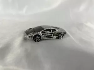 2002 Hot Wheels LAMBORGHINI MURCIELAGO Metallic Silver w/ Enforcer Custom Paint - Picture 1 of 6