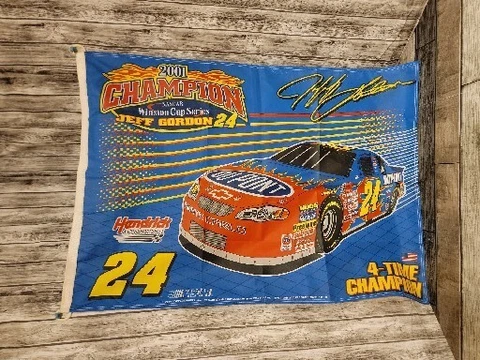 Jeff Gordon #24 NASCAR 2001 Racing Flag Hendrick Motorsports made In The USA (F) Cover
