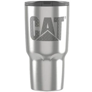 Caterpillar CAT Equipment 26oz Stainless Steel Kong Travel Mug Tumbler w/ Straw - Picture 1 of 1