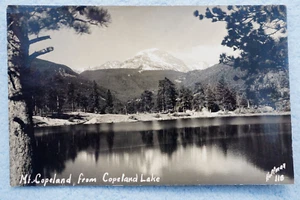 Mt. Copeland from Copeland Lake - Colorado - RPPC - Picture 1 of 2