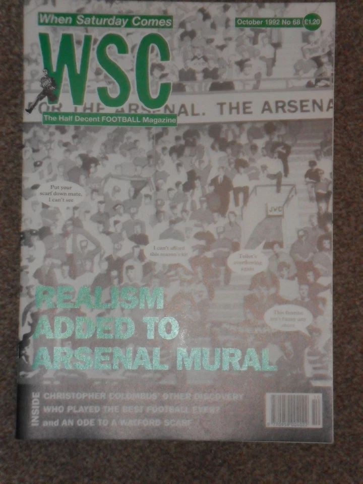 When Saturday Comes Football Magazine October 1992 - Image 1 of 1