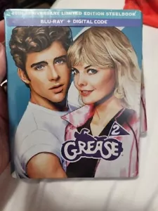 Grease 2 (Blu-ray, 1982), Brand New! Usa American Steelbook 40th Anniversary - Picture 1 of 2