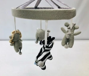 Pottery Barn KIDS BABY Knit Animal Nursery Crib Mobile~NO MUSIC BOX - Picture 1 of 2