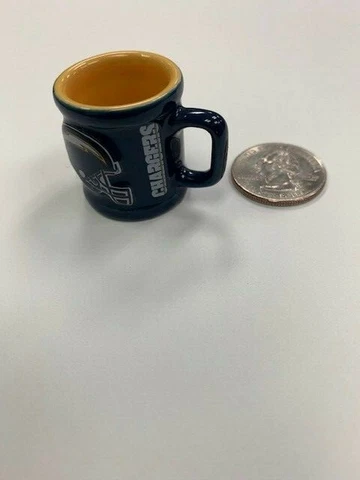 NFL MINI MUGS EMBOSSED REALLY NICE BEARS,LIONS,RAVENS,CHARGERS,TEXANS,BRONCOS Cover