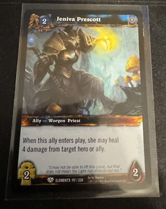 Jeniva Prescott War of the Elements WOW World of Warcraft TCG card game - Picture 1 of 1