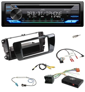 JVC Bluetooth Lenkrad USB DAB CD Autoradio für Seat Ibiza 2008-2015 klavierlack - Bild 1 von 11