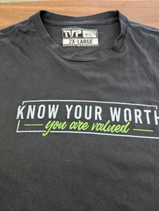 Til Valhalla Project T Shirt Veterans Know Your Worth 2XL Inspirational - Picture 1 of 6
