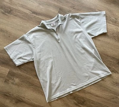 Jersey vintage Jerzees manga corta cremallera talla L Foto 1 de 4