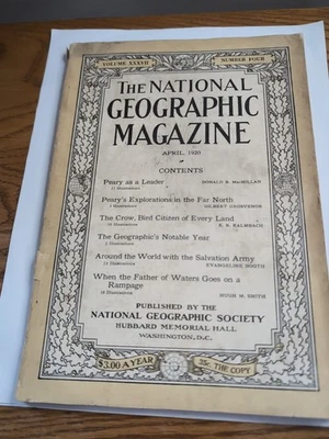 National Geographic Magazine April 1920. Foto 1 de 4