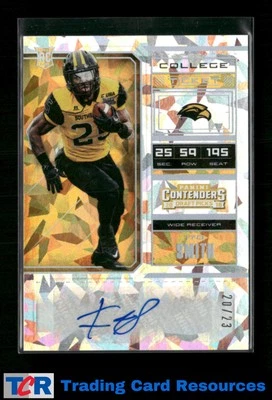 2018 Panini Contenders Draft Picks #291 Ito Smith Cracked Ice #/23 Auto - Image 1 of 2