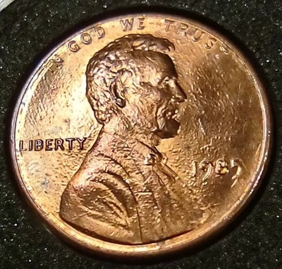 1985 P Lincoln Memorial Penny DDO / DDR, Doubled Rim, Struck Through - Image 1 of 4