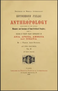 Untroddden Fields Of Anthroploogy Vol 2  (1898) - Picture 1 of 24