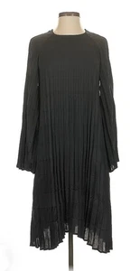 BABETTE SF ~ Vestido Clásico Negro Fortuny Plisado Manga Campana XS S M Art to Wear - Imagen 1 de 7