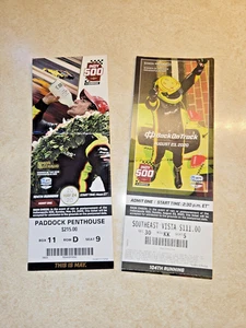 (2) Vintage Indy 500 Racing - 2020 (un-used) Collectors Tickets, Authentic - Picture 1 of 2