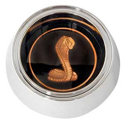1969 Mustang; Shelby Wheel Center Cap; With Gold Snake Emblem - Image 1 of 2
