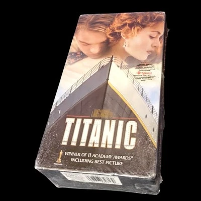 Titanic 1997 Movie VHS Two Cassette Box Set Factory Sealed New In Box 334813 - Image 1 of 4