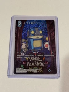 Final Fantasy TCG Gunslinger in the Abyss - Cid (WOFF) Full Art Foil #26-030C - Picture 1 of 4