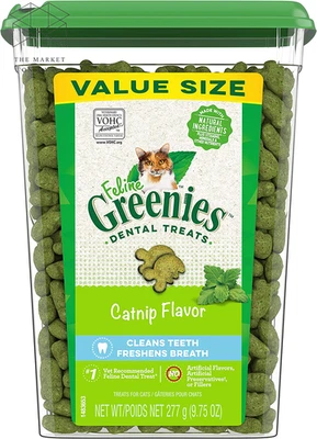 Feline Dental Cat Treats Catnip 277G - image 1 of 4