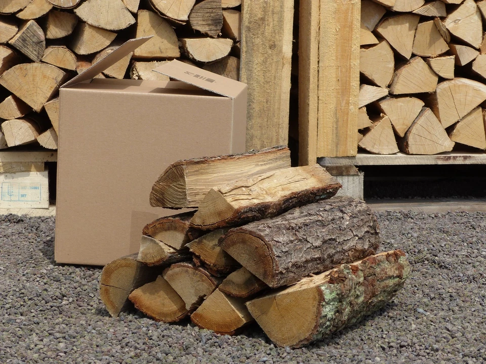 GRUENWAREN JAKUBIK 120 kg trockene Eiche, Kaminholz Brennholz Feuerholz Hartholz ca. 30 cm