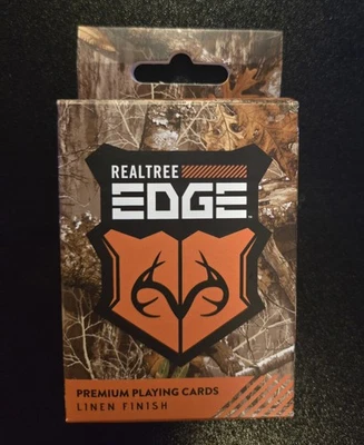 Realtree Edge Camoflauge Premium Playing Cards Deck Linen Finish Poker Size NEW - Image 1 of 3