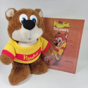 VTG Kissyfur Bear Plush & Treasury Book Phil Mendez Dakin Fun Farm 80s Lot - Picture 1 of 11