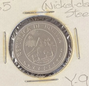 1965 Bolivien 20 Centavos vernickelte Stahlmünze kostenloser Versand - Bild 1 von 2