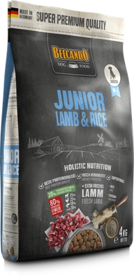 BELCANDO Junior Lamb & Rice 4 kg Trockenfutter Welpen Futter mit Lamm - Bild 1 von 4