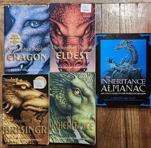 Lot 5 Christopher Paolini ERAGON complete Inheritance Cycle 1-4 + Almanac - Bild 1 von 1