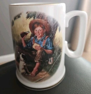 Coca Cola Norman Rockwell The Barefoot Boy Tasse - 1986 - Bild 1 von 4