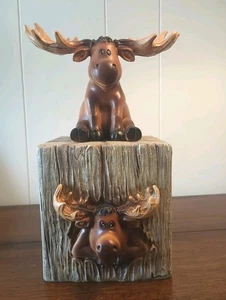 Set copri e supporto spazzolino rustico alce cabina natura e fauna selvatica - Foto 1 di 8