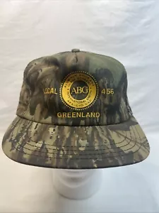 Vintage ABG International Union Camo Hat Local 456 Greenland Church Hill TN - Picture 1 of 10