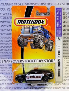 2005 MATCHBOX BLACK DODGE MAGNUM POLICE, MBX #30 1ST RELEASE NEW MBX MODEL, VHTF - Picture 1 of 10