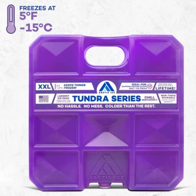 Bolsa de hielo reutilizable Arctic Ice Tundra Series, congelada a 5F- XX-grande (10 libras) Foto 1 de 4