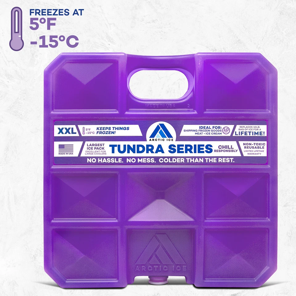 Arctic Ice 1262 Tundra Series Freezer Pack 10 Pounds