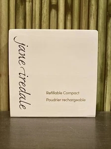 Jane Iredale Refillable Compact White Square NEW - Picture 1 of 2