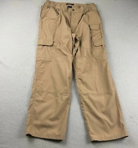 5.11 Tactical Pants Mens 36X30 Beige Cargo Adjustable Waist Straight Uniform - Picture 1 of 9