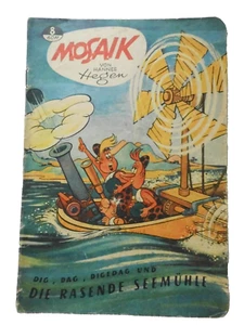 DDR Comic Mosaik Nr 8 ORIGINALHEFT Juli 1957 Hannes Hegen 1. Auflage noch gut - Bild 1 von 6