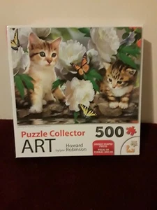 Puzzle Collector Art 500 Piece Puzzle Among the Peonies by Howard Robinson 5600 - Picture 1 of 12