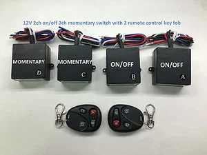 MSD 12v DC 15A 315MHZ 2ch on/off 2ch momentary 2 remote control RS14 - Picture 1 of 6