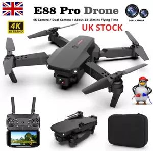 ZHENDUO E88 Pro Drone 4k Professional HD 4k Rc aereo doppia fotocamera grandangolare - Foto 1 di 20